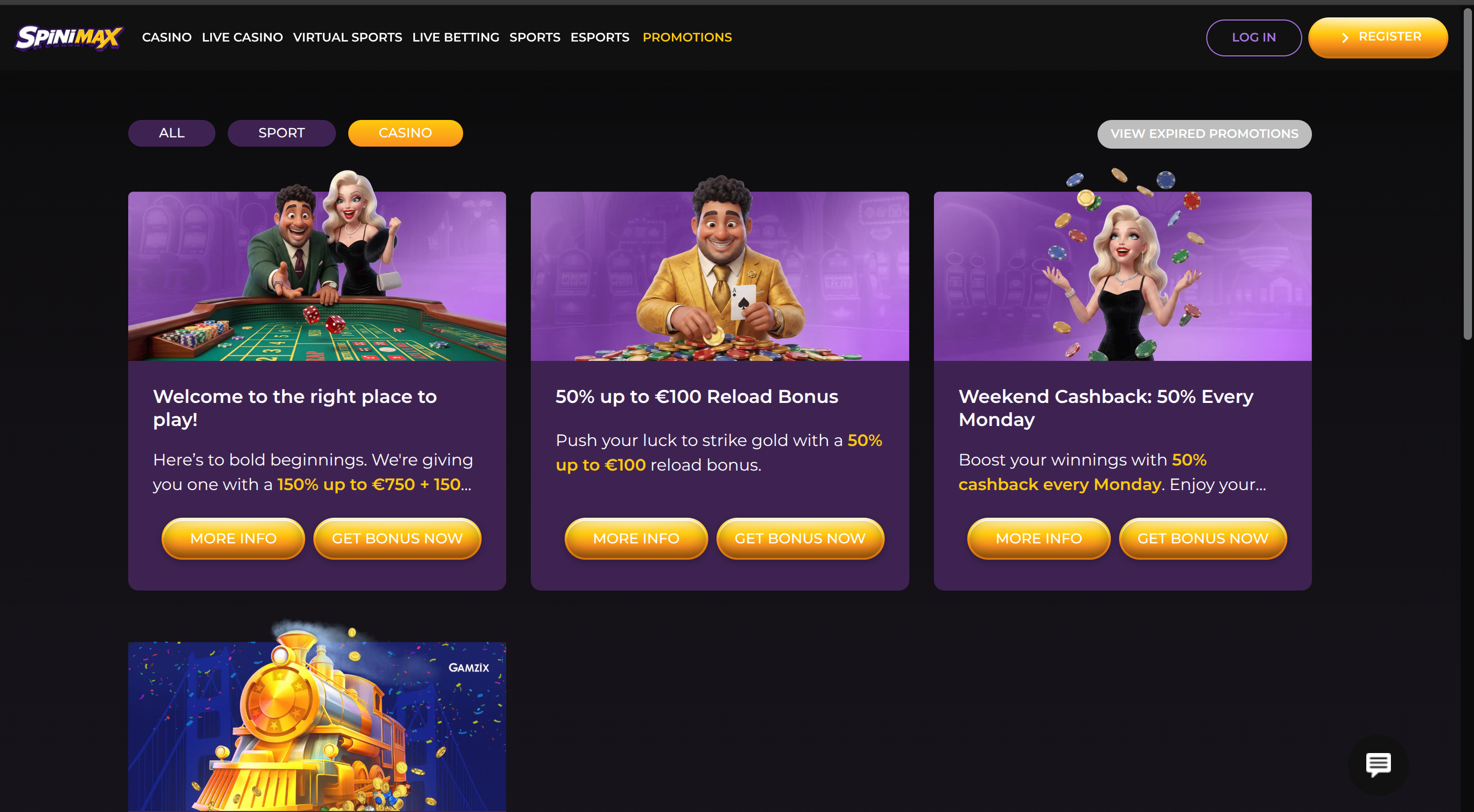 Welkomstbonus en promoties